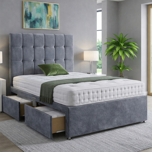 Reinforced divan bed - reinforced, with