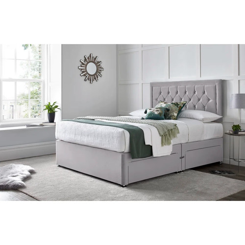 Orthopaedic divan bed set with - divan,