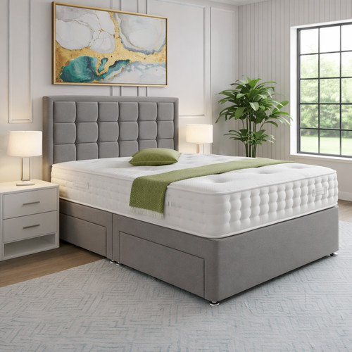 Luxury divan bed set - bed, with