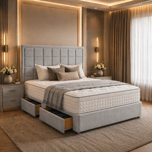 Luxury divan bed set with - luxury,