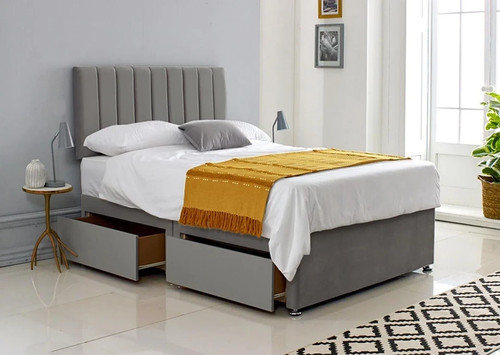 Reinforced divan bed - reinforced, memory