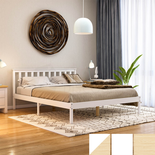 Wooden bed frame solid pine - solid,