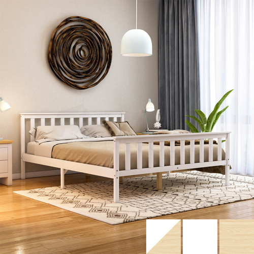 Wooden bed frame - frame, pine