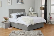 SUEDE MEMORY FOAM DIVAN BED