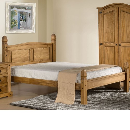 Wooden low foot - end, bed