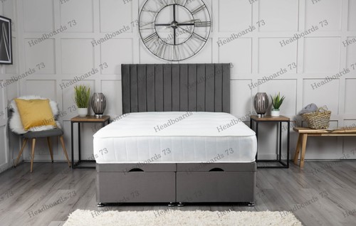 Plush velvet ottoman bed - velvet,