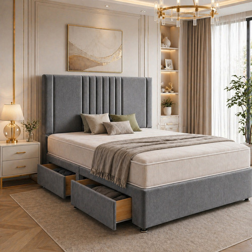 Reinforced divan bed set with - bed,